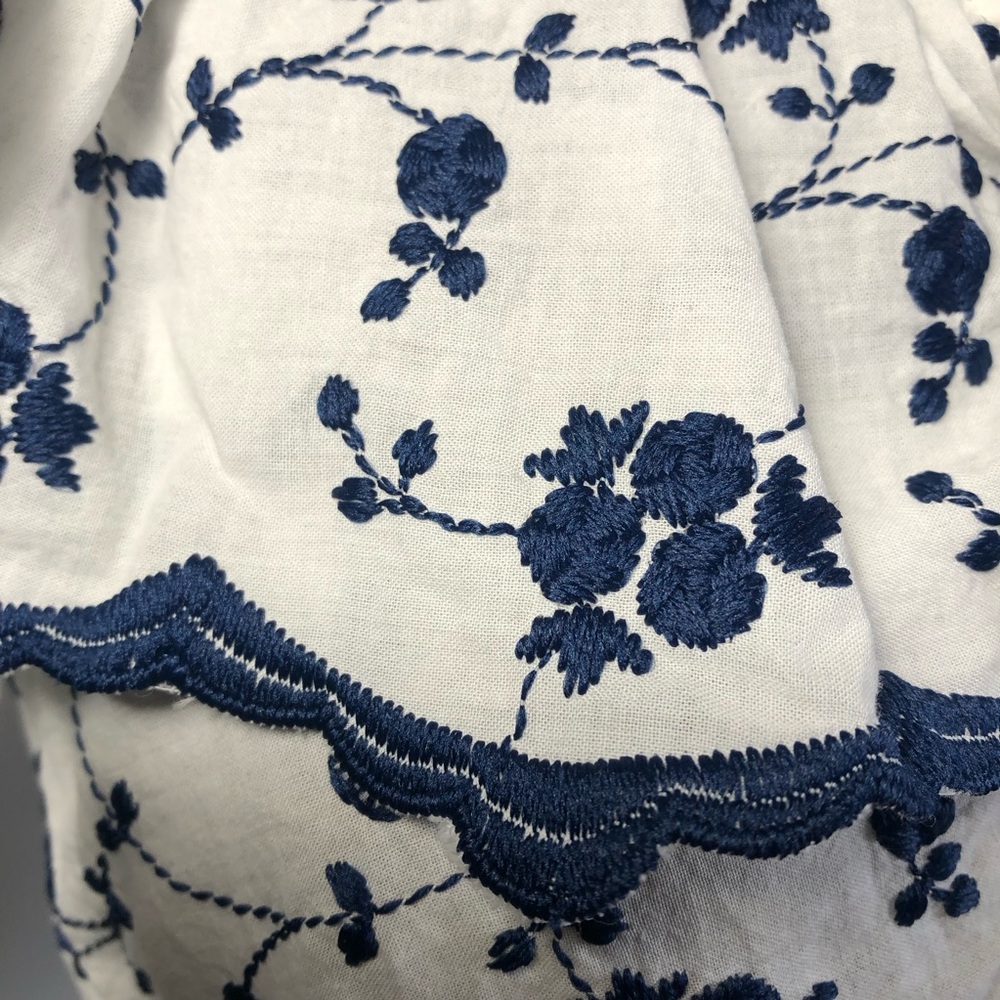 Zara Embroidered Ruffle Crop Top - Picture 13 of 15